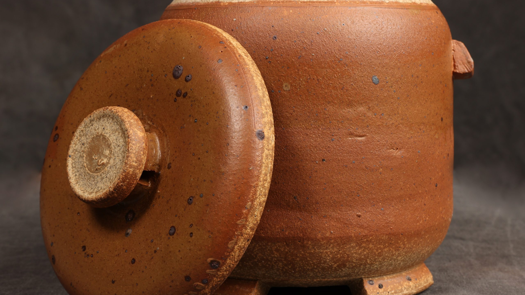 "Lidded Jar for Cowboy Cookies" by Larry Matson