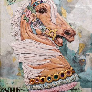 Painted Pony Series - She Smiles by Mary Oliver-Hall